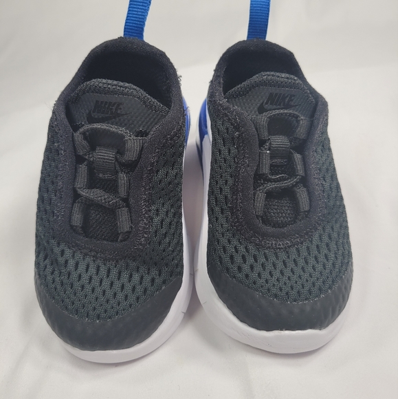 Nike Air Max Motion 2 Black and Blue Sneakers Size 3C - Picture 2 of 8